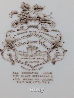 Johnson Brothers England Serving Platter Windsor Ware Harvest 20 Oval WOW