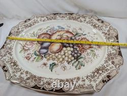 Johnson Brothers England Serving Platter Windsor Ware Harvest 20 Oval WOW