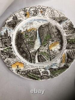 Johnson Brothers England State of California 7 Collector Plate 10.25 Diameter