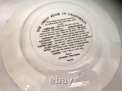 Johnson Brothers England State of California 7 Collector Plate 10.25 Diameter