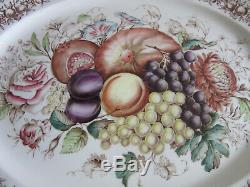 Johnson Brothers England WINDSOR WARE large HARVEST porcelain platter 20x15.75