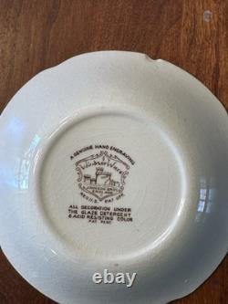 Johnson Brothers England Windsor Ware Dover Brown pattern