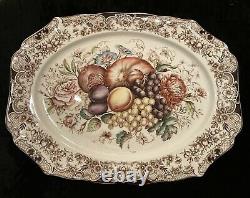 Johnson Brothers England Windsor Ware Harvest Fruit Turkey Platter 20