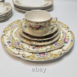 Johnson Brothers England Yale Pareek 45 Piece Dinner Set for 6 Place Settings