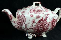 Johnson Brothers English CHIPPENDALE PINK Teapot with Lid GREAT CONDITION