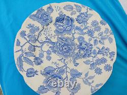 Johnson Brothers English Chippendale BLue 10 Dinner Plates Set Of 11