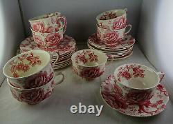 Johnson Brothers English Chippendale Dealer Group Cups, Saucers. Bread & Dessert