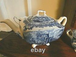 Johnson Brothers English Tea Pot, Creamer&Sugar Bowl