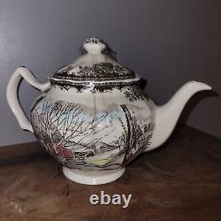 Johnson Brothers FRIENDLY VILLAGE (MADE IN ENGLAND) Teapot, Creamer, Gravy Boat