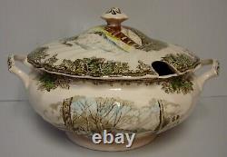 Johnson Brothers FRIENDLY VILLAGE Soup Tureen with Lid MADE IN ENGLAND More Here