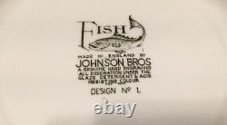 Johnson Brothers Fish Pattern Plate # 1 Lobster Set Of 6