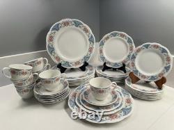 Johnson Brothers Floral Fine China 40pc Dinnerware Set England Staffordshire