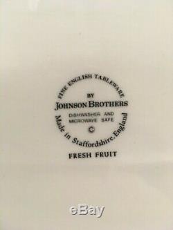 Johnson Brothers Fresh Fruit dinnerware set, china, octagonal