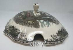 Johnson Brothers Friendly Village 13 Rectangular Soup Tureen & Lid England Vtg