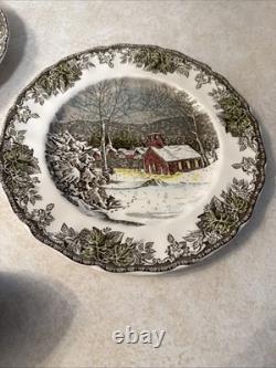 Johnson Brothers Friendly Village 50 Pc China Dinnerware Set Made in England