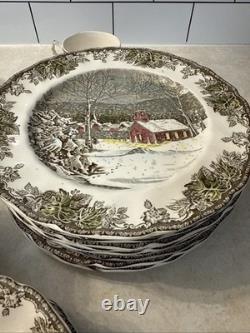 Johnson Brothers Friendly Village 50 Pc China Dinnerware Set Made in England