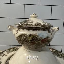 Johnson Brothers Friendly Village 50 Pc China Dinnerware Set Made in England