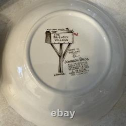 Johnson Brothers Friendly Village 50 Pc China Dinnerware Set Made in England