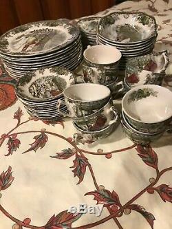 Johnson Brothers Friendly Village 60 Piece Set Service For 12 Ex Condition