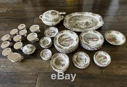 Johnson Brothers Friendly Village 74 piece set Service for 8