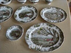 Johnson Brothers Friendly Village 87 Piece Dinnerware Set