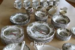 Johnson Brothers Friendly Village 87 Piece Dinnerware Set