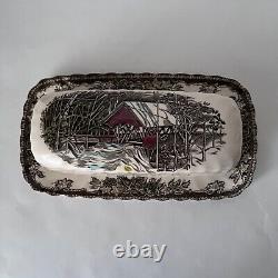 Johnson Brothers Friendly Village Butter Dish With Lid 2PC England