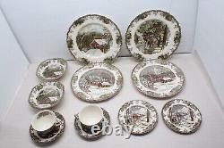Johnson Brothers Friendly Village Cup & Saucer, Plates, Bowls (12 Pieces) 2 Each