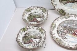 Johnson Brothers Friendly Village Cup & Saucer, Plates, Bowls (12 Pieces) 2 Each