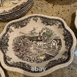 Johnson Brothers Friendly Village Lot 22 Piece Set Service For 14