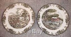 Johnson Brothers Friendly Village New Unused Complete Set of 12 Buffet Plates