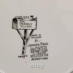 Johnson Brothers Friendly Village Rare Set of 12 Large Dinner Plates 10 5/8