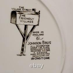 Johnson Brothers Friendly Village Rare Set of 12 Large Dinner Plates 10 5/8