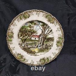 Johnson Brothers Friendly Village Rare Set of 12 Large Dinner Plates 10 5/8