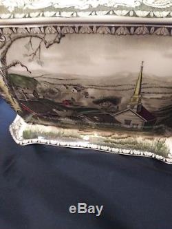 Johnson Brothers Friendly Village Rectangular Shape Soup Tureen / Lid/ No Ladle