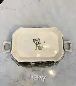 Johnson Brothers Friendly Village Rectangular Soup Tureen Lid and Ladle