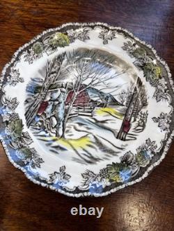 Johnson Brothers Friendly Village Round Butter dish RARE