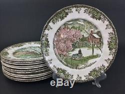 Johnson Brothers Friendly Village Set of 12 10 3/8 Dinner Plates All Different