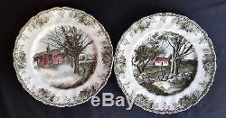 Johnson Brothers Friendly Village Set of 8 Dinner Plates (8 Different Designs)