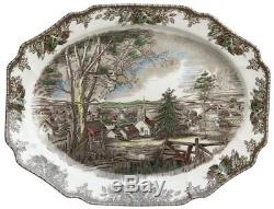 Johnson Brothers Friendly Village Thanksgiving Turkey Platter New No box 20