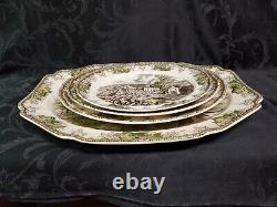 Johnson Brothers Friendly Village set of 4 Platters including the big 20 one