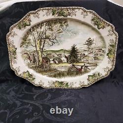 Johnson Brothers Friendly Village set of 4 Platters including the big 20 one