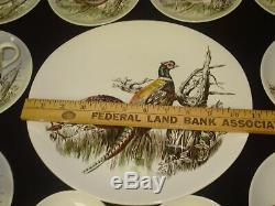 Johnson Brothers Game Birds'Pheasant'/ 11 Platter/2 Butter Pats/ 8 Cup&Saucers