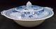 Johnson Brothers Historic America Blue Round Covered Vegetable Bowl Great Cond