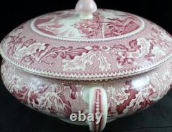 Johnson Brothers HISTORIC AMERICA PINK Tureen with Lid GREAT CONDITION