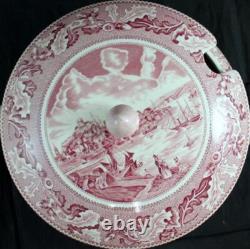Johnson Brothers HISTORIC AMERICA PINK Tureen with Lid GREAT CONDITION
