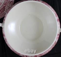 Johnson Brothers HISTORIC AMERICA PINK Tureen with Lid GREAT CONDITION