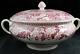 Johnson Brothers Historic America Pink Tureen With Lid Great Condition