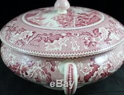 Johnson Brothers HISTORIC AMERICA PINK Tureen with lid GREAT CONDITION