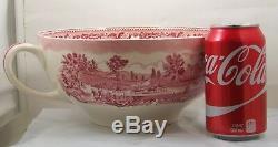 Johnson Brothers HISTORIC AMERICA RED Colossal Cup 80oz RARE